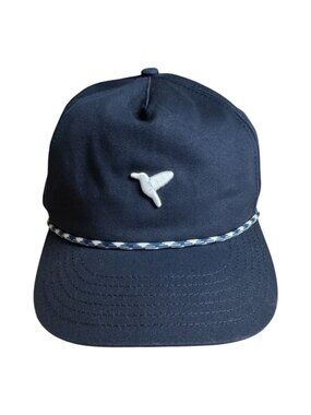 Birddogs Navy Rope Golf Hat Adjustable Performance Baseball Cap Embroidered Logo